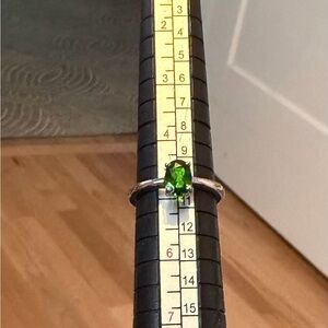 Silver Ring with chrome diopside